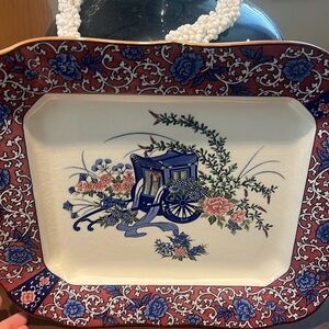 Vintage Asian Platter 💙